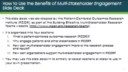 How to Use the  Benefits of Multi-Stakeholder Engagement