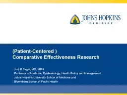 (Patient-Centered ) Comparative Effectiveness Research