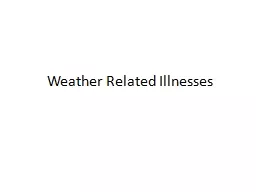 Weather Related Illnesses