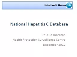National Hepatitis C Database