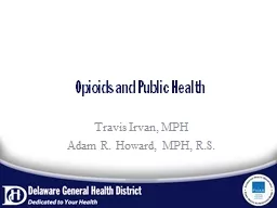 Opioids and Public Health