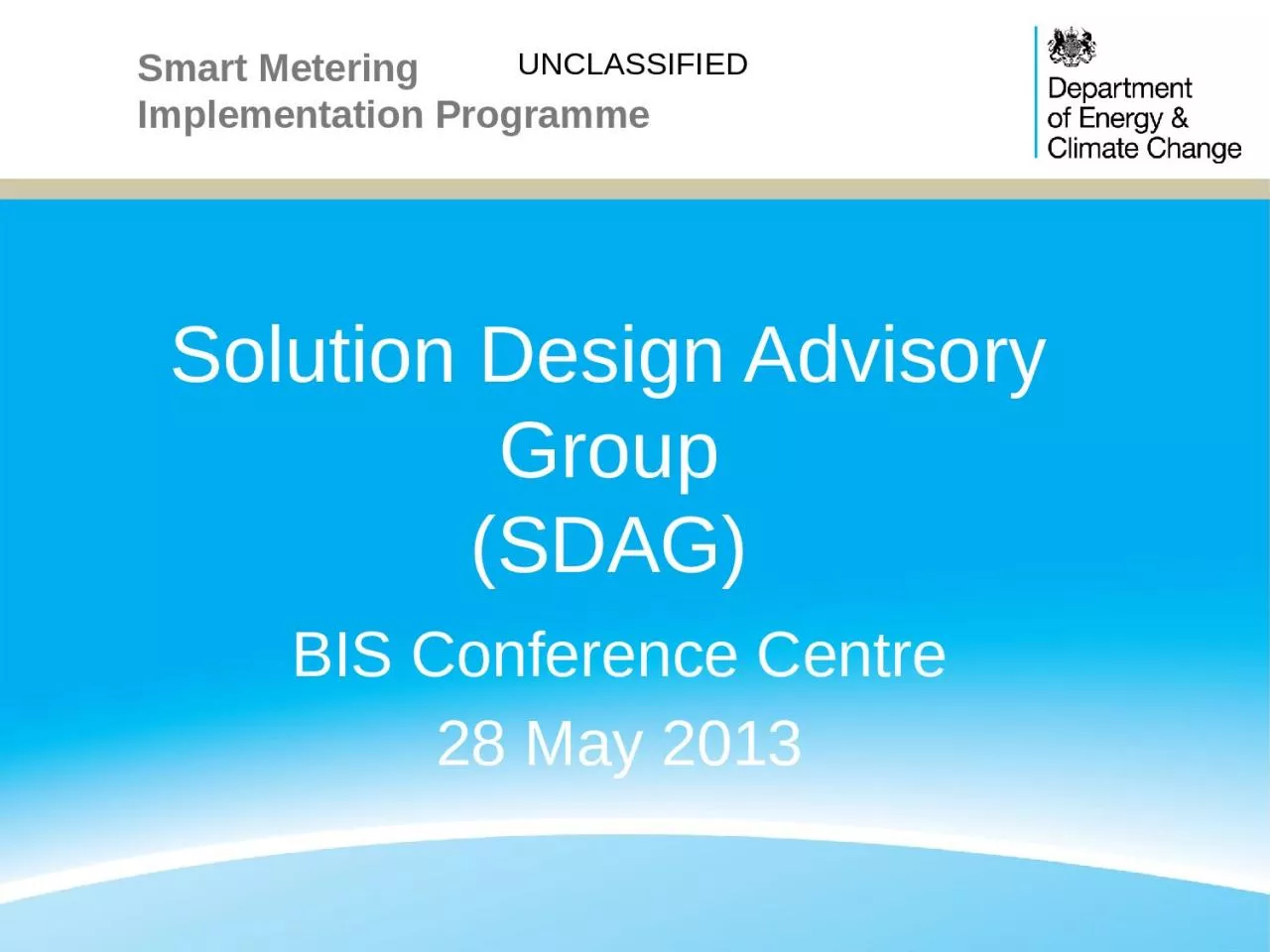 Solution Design Advisory Group