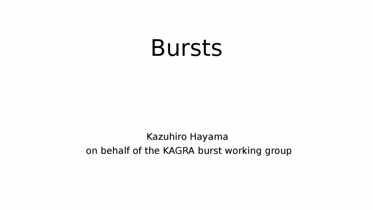 Bursts Kazuhiro  Hayama
