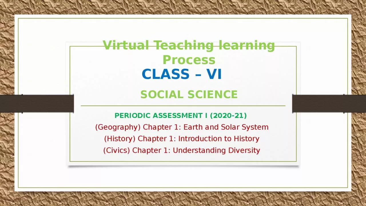 Virtual Teaching learning Process