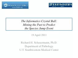 The Informatics Crystal Ball: