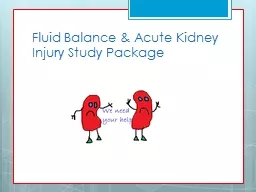 Fluid Balance & Acute Kidney Injury Study Package