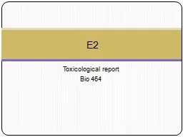 Toxicological report Bio 464