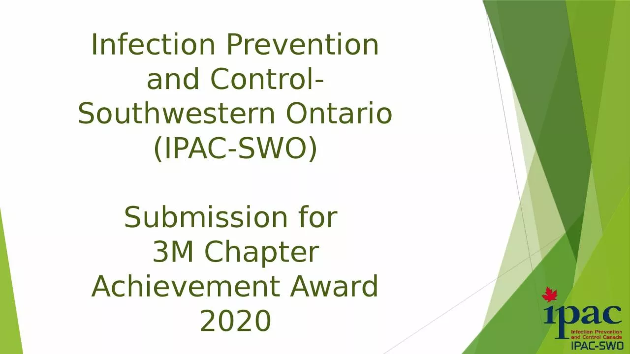 PPT-Infection Prevention and Control- Southwestern Ontario (IPAC-SWO)