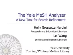 The Yale  MeSH  Analyzer