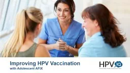 Improving HPV Vaccination