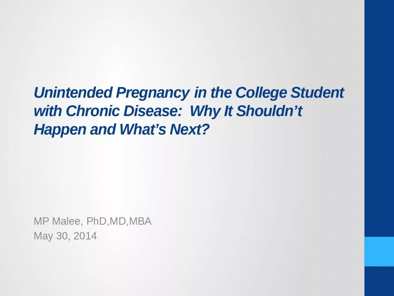 Unintended  Pregnancy   in