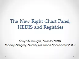 The New Right Chart Panel, HEDIS and Registries