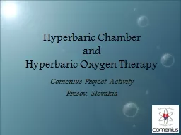 Hyperbaric Chamber and Hyperbaric Oxygen Therapy