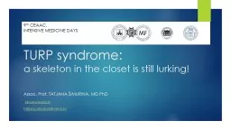 TURP  syndrome : a  skeleton