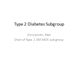 Type 2 Diabetes Subgroup