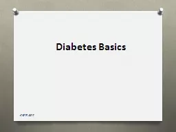 Diabetes Basics KBN 2014