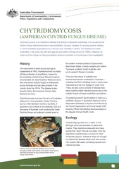 CHYTRIDIOMYCOSIS