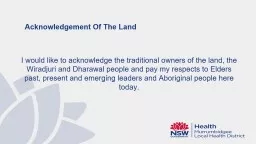 Acknowledgement Of The Land