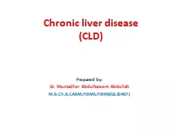 Chronic liver disease (CLD)