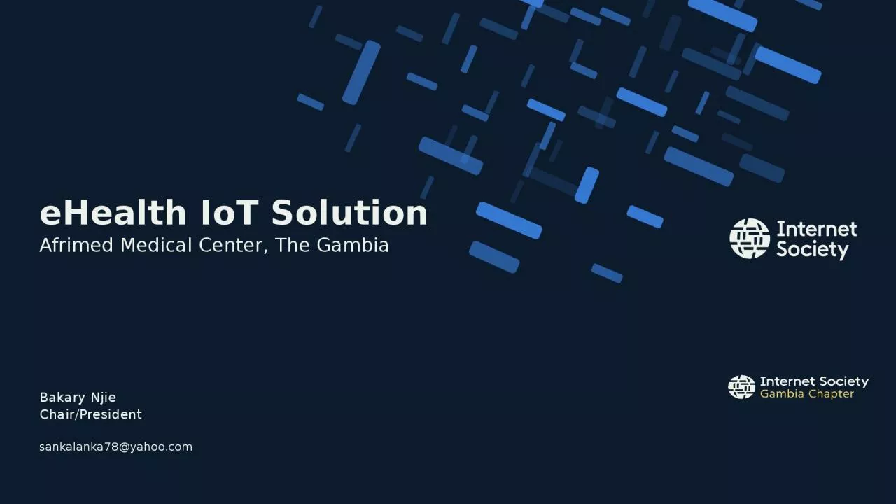 eHealth   IoT  Solution Afrimed