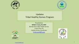 Updates Tribal Healthy Homes Program