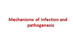 Mechanisms  of  Infection and