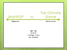 BrainPOP Vs. The Climate Game