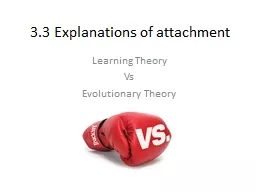 3.3 Explanations of attachment