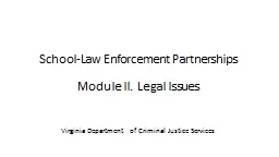 School-Law Enforcement Partnerships
