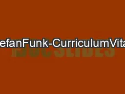 StefanFunk-CurriculumVitae