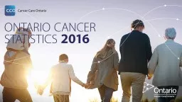 Incidence Ontario Cancer Statistics 2016