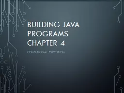 Building Java Programs Chapter 4
