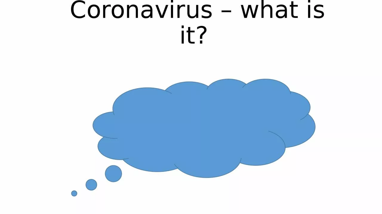 Coronavirus – what is it?
