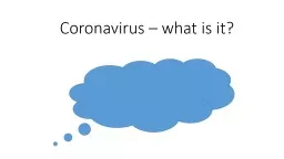 Coronavirus – what is it?
