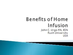 Benefits of Home Infusion
