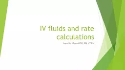 IV fluids and  rate calculations