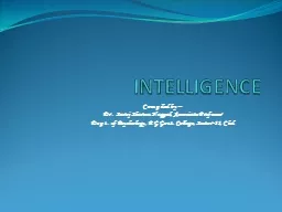INTELLIGENCE Compiled by –