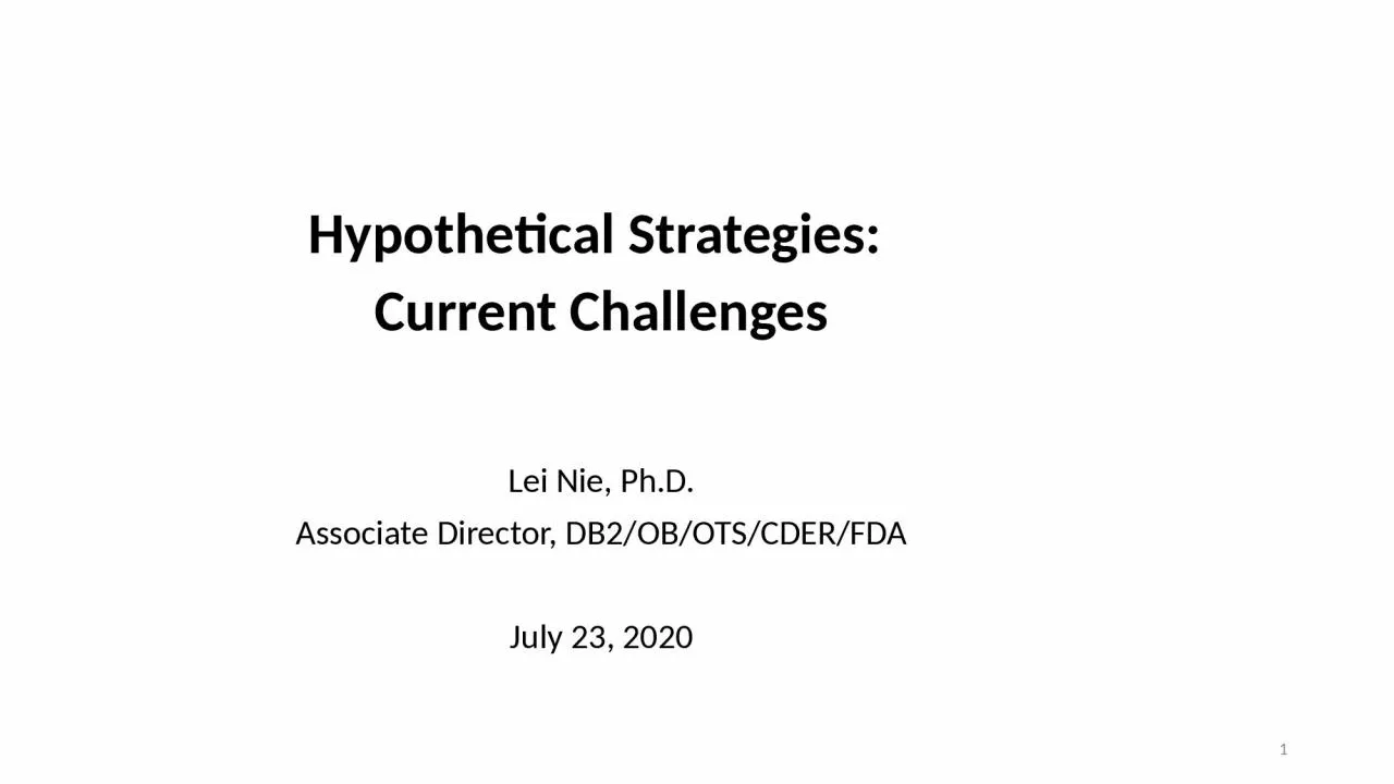 Hypothetical Strategies:
