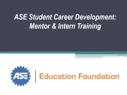 ASE Student Career Development:
