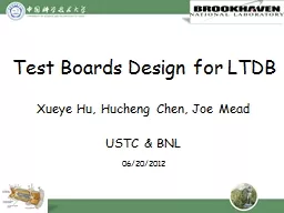 Test Boards Design for LTDB