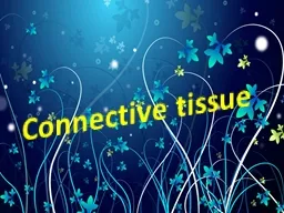 Connective tissue The term