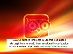 LEADER funded projects in