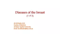 Diseases of the breast (1 of 2)