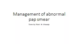 Management of abnormal pap smear
