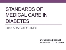 Standards of medical care in diabetes