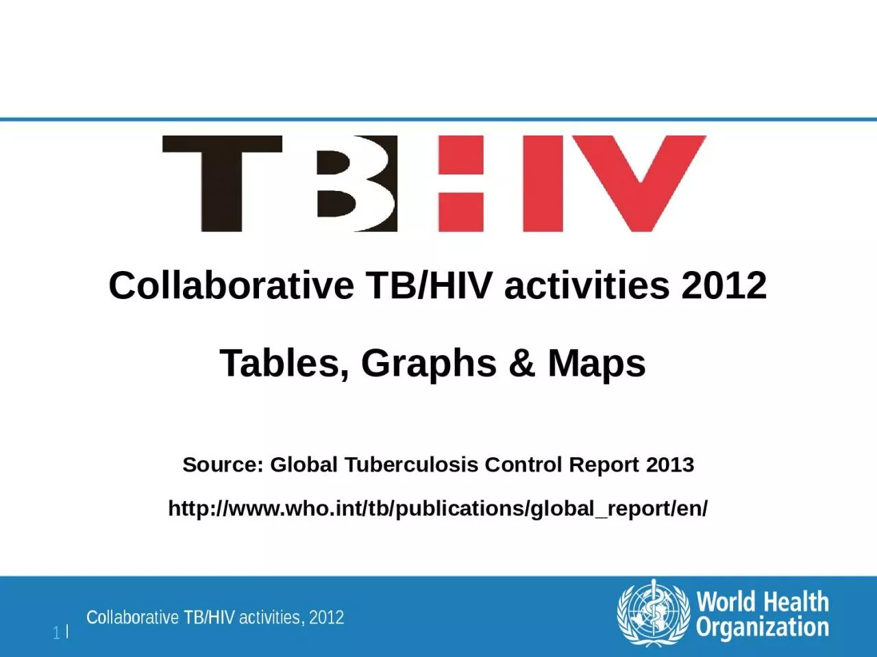 Collaborative TB/HIV activities 2012