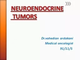 NEUROENDOCRINE   TUMORS
