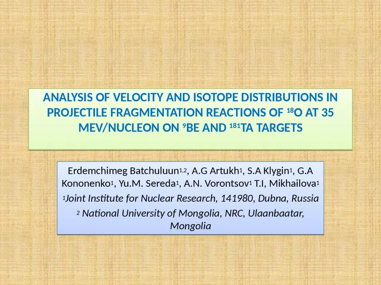 ANALYSIS OF VELOCITY AND ISOTOPE DISTRIBUTIONS IN PROJECTILE FRAGMENTATION REACTIONS OF