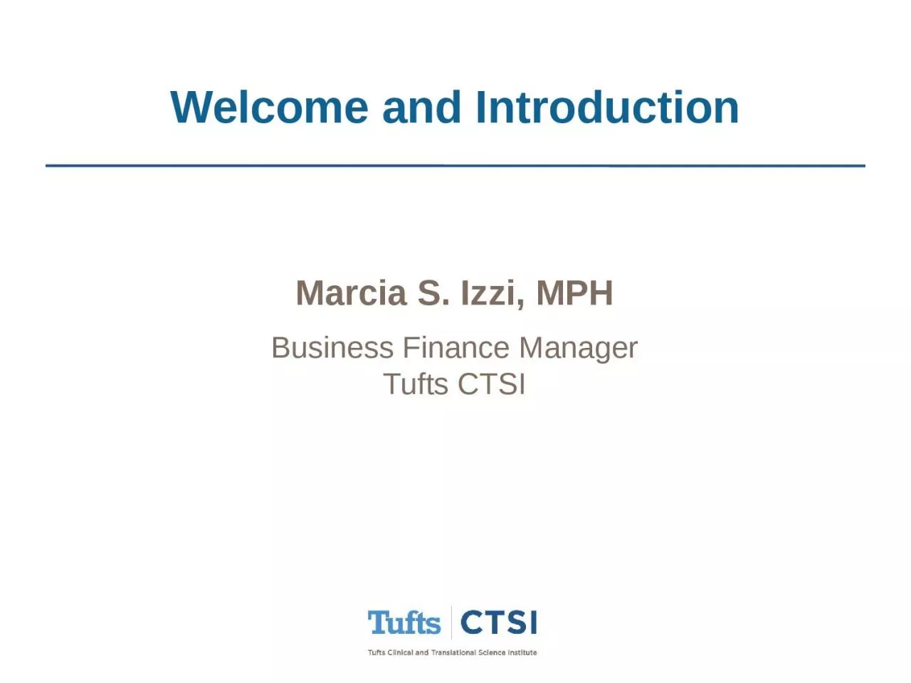 Marcia S.  Izzi, MPH Business Finance