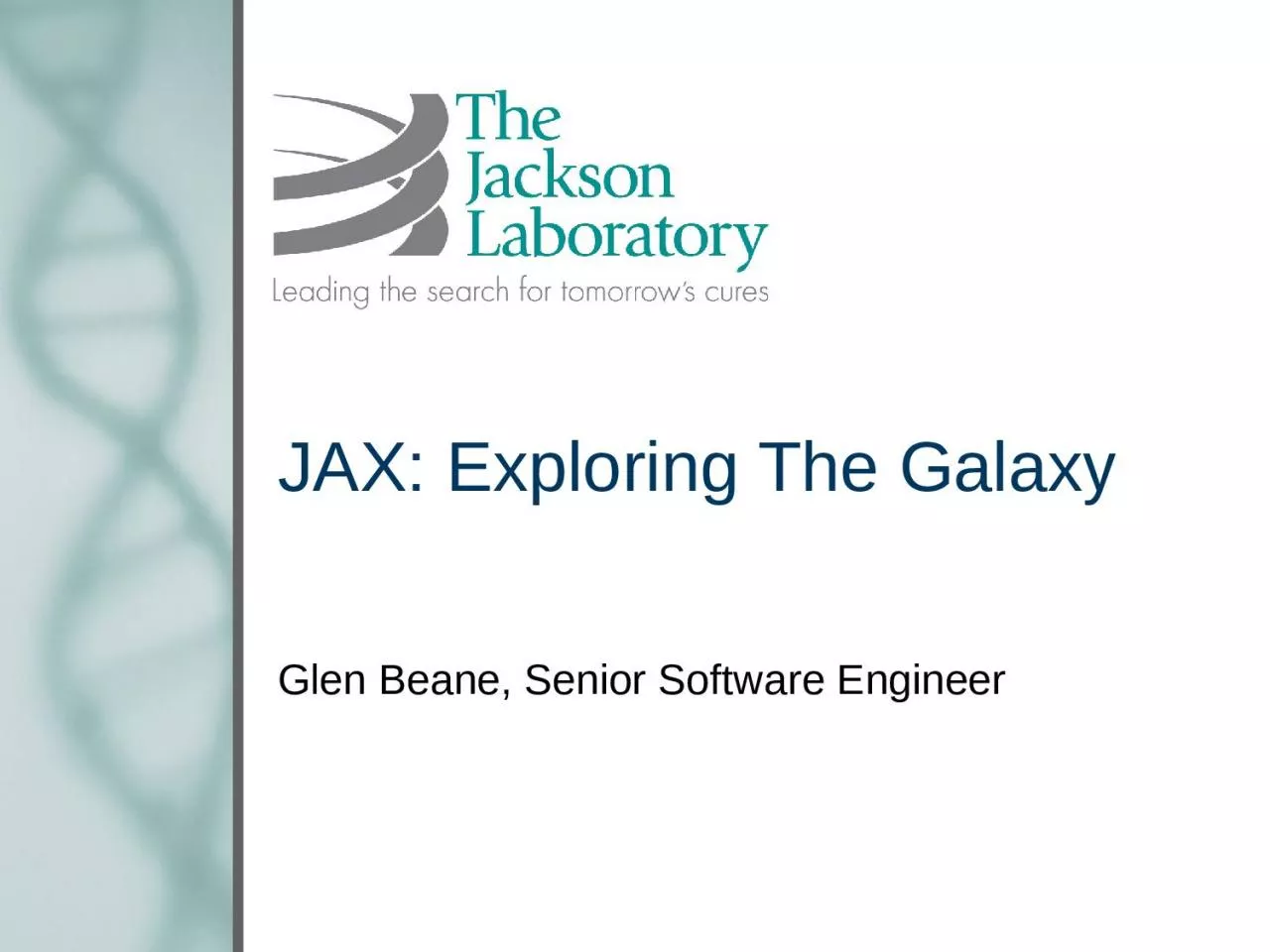 JAX: Exploring The Galaxy